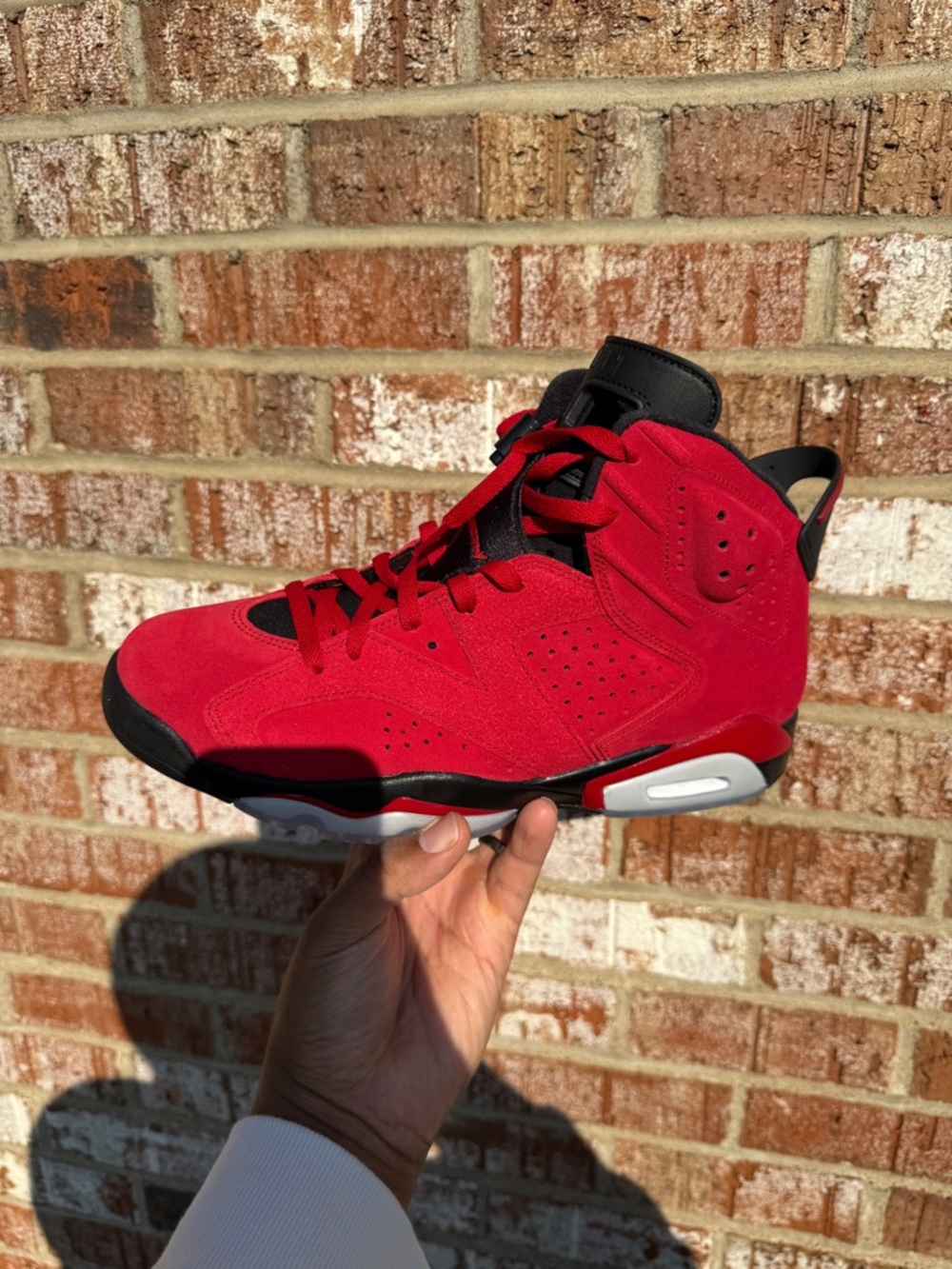 Air Jordan 6 Toro Bravo Men's Athletic Shoes Red Black
